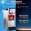 VEVOR Commercial Slushy Machine, 8L / 2.1 Gal Single Bowl, Cool and Freeze Modes, 1050W Stainless Steel Margarita Smoothie Frozen Drink Maker