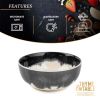 Thyme & Table Grey Drip Stoneware Round Cereal Bowl