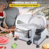 VEVOR Commercial Meat Slicer, 240W Electric Deli Food Slicer, 10 inch Carbon Steel Blade Electric Food Slicer, 350-400RPM Meat Slicer