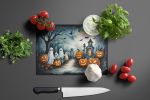 NEW Ghosts Spooky Halloween Glass Cutting Board Decorative Tempered Glass Kitchen Cutting and Serving Board Large Size Chopping Board