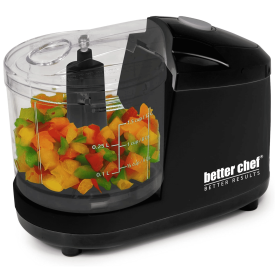 Better Chef 1.5-Cup Mini Chopper Food Processor (Color: Black)